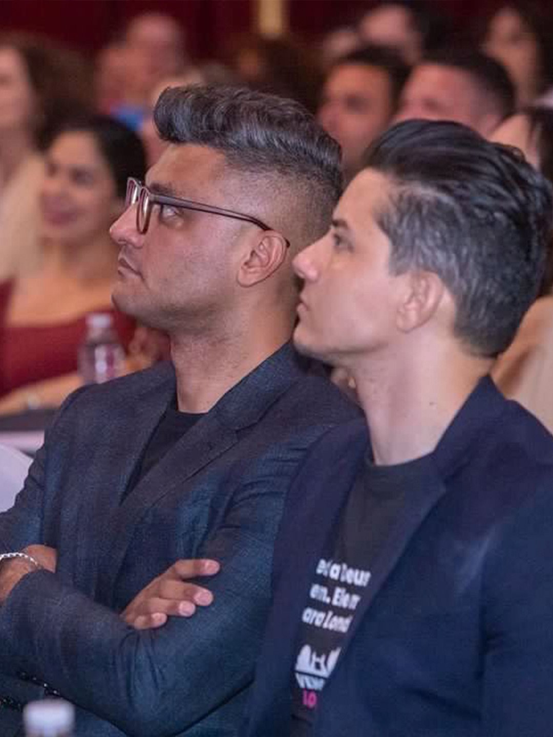 Rafael Alves com celebridades no evento FGV
