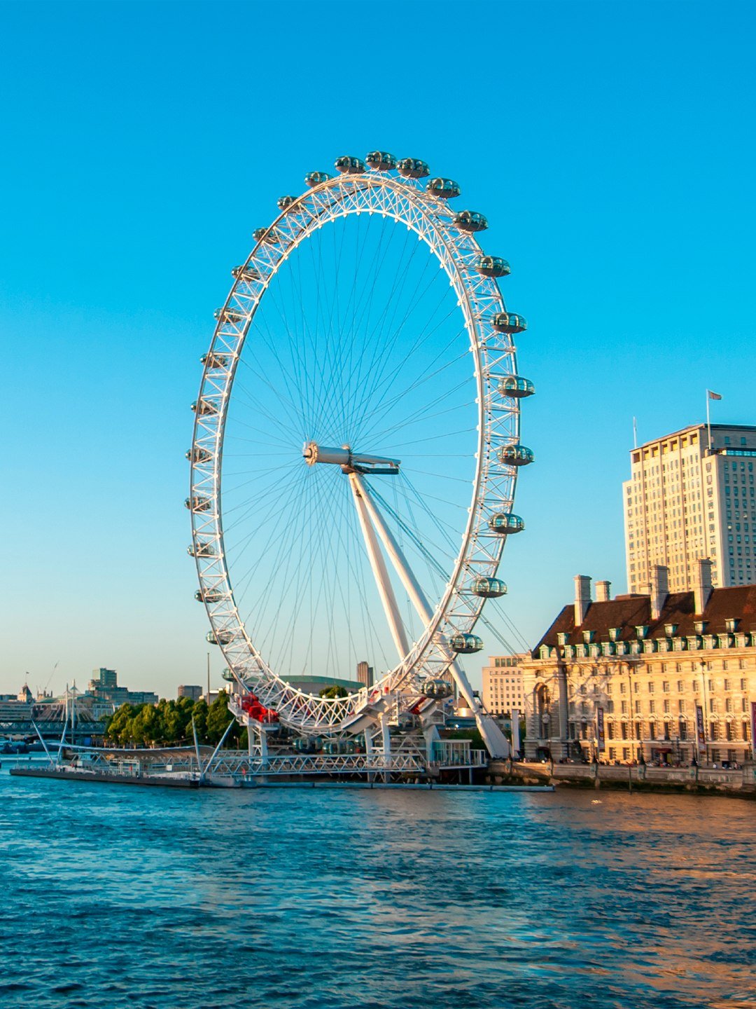 London Eye às margens do Tâmisa